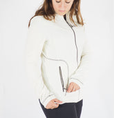 Womens Jack Wolfskin Performance 1701511 White Sand Warm Fleece Sweatshirt